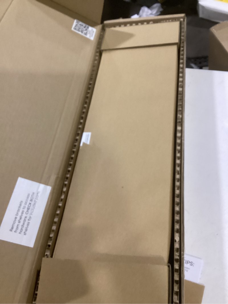 Condition photo showing New/Like New for homeforia 24 inch natural floating shelf, high end solid real wood 24inch small floating shelves for wall mounted, natural wooden floating shelves, heavy duty bracket, 24 x 6.5 x 1.75 in, set of 2 natural pine - satin clear coat finish pack of 2 24 inch