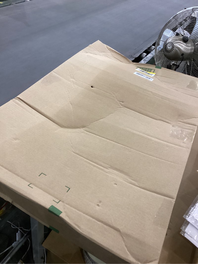 Condition photo showing As Is for Modern Large Walnut Dial Wall Clock, Wood Metal Frame Silent Non Ticking Wall Clocks Decoration for Living Room, Bedroom, Kitchen, Study, Handmade Home Decor Present Idea, 22 Inch 1.Large(22 in)