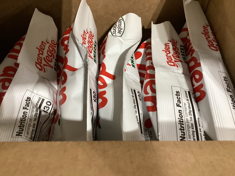 Condition photo showing Good Condition for sensible portions veggie straws, salt and vingar made with avacado oil bag, 6-pac