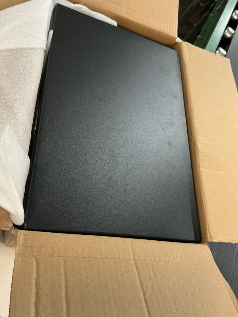Condition photo showing Good Condition for gianotter dual monitor stand riser, desk organizer with drawer and 2 pen holders, computer monitor stand, desk shelf for top of desk (black)