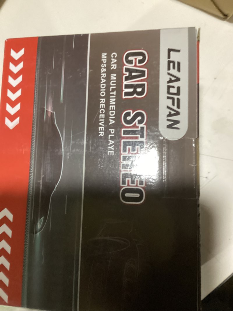 Condition photo showing Good Condition for Leadfan Double Din Car Stereo Radio Support Apple Carplay&Android Auto, 7inch HD Touchscreen Double Din Radio with Bluetooth, Car Audio Receivers, Camera, MirrorLink, FM Radio, 2 USB/TF/AUX/Subwoofer Double Din Wired Carplay&Android Auto