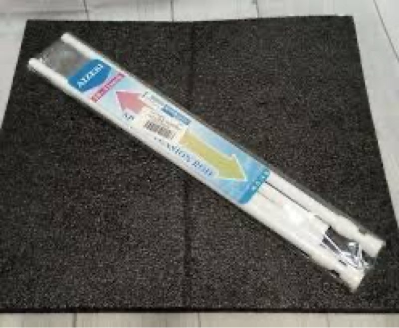 3Pack Aizesi ~Spring Tension Curtain Rod 28\\\"-48\\\" No Drilling w/ Wall Cleats