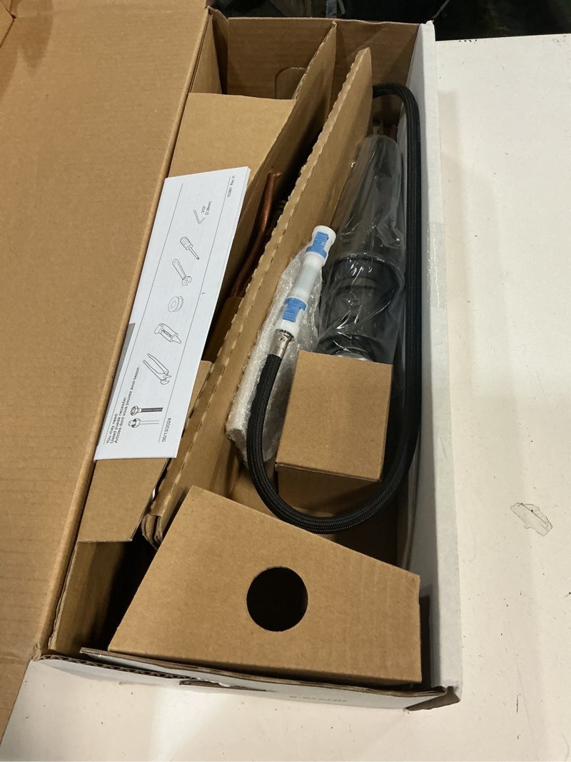 Condition photo showing Good Condition for arvo pull-down spout single handle single hole bathroom faucet drain kit included in spotshield brushed nickel