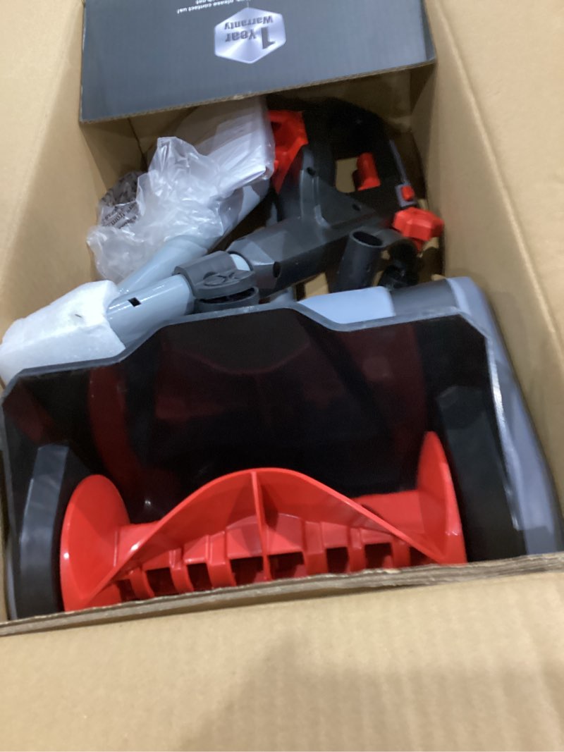 Condition photo showing Good Condition for EWORK Corded Snow Shovel 11-Inch 1200W 10A Powerful Electric Snow Shovels, 6-Inch Clearing Depth, 23-Foot Max Throw Distance, Power Snow Blower for Driveway, Steps, Sidewalk, Porch