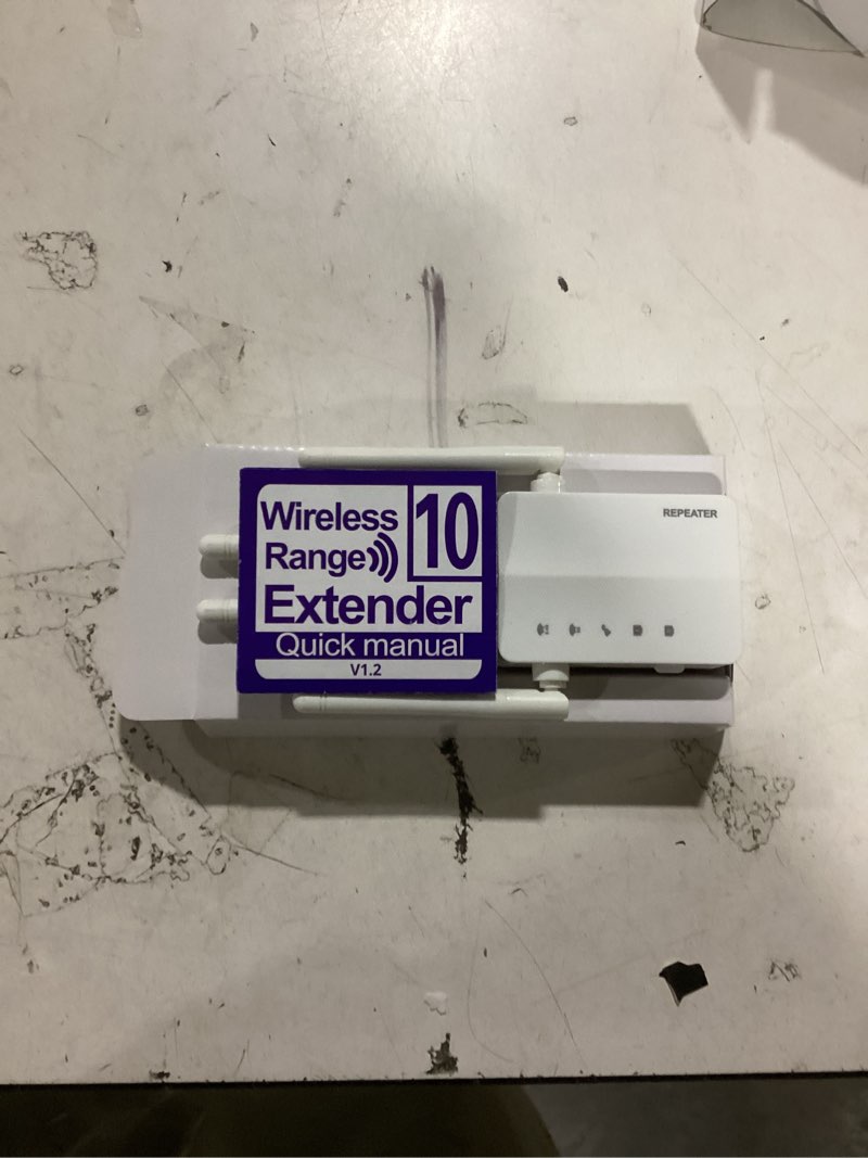 Condition photo showing Good Condition for 2026 WiFi Extender Signal Booster for Home, 10X Faster New Wireless Long Range Amplifier, Covers up to 15,000 sq.ft, WiFi Booster Dual Band,WiFi Repeater with Ethernet Port & EasyMesh, Easy Setup White