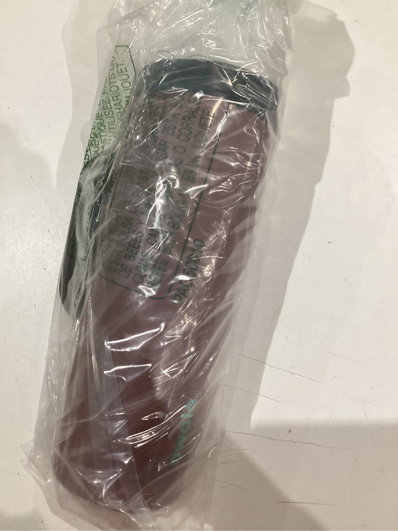 Condition photo showing Good Condition for Owala SmoothSip Slider Stainless Steel Insulated Travel Mug with handle, 100% Leak Proof, For Hot and Cold Drinks, Travel Friendly with Sliding Lock Lid, 24 oz, BPA Free, Leak Proof, Cozy Cocoa Cozy Cocoa 24 Ounces Handle