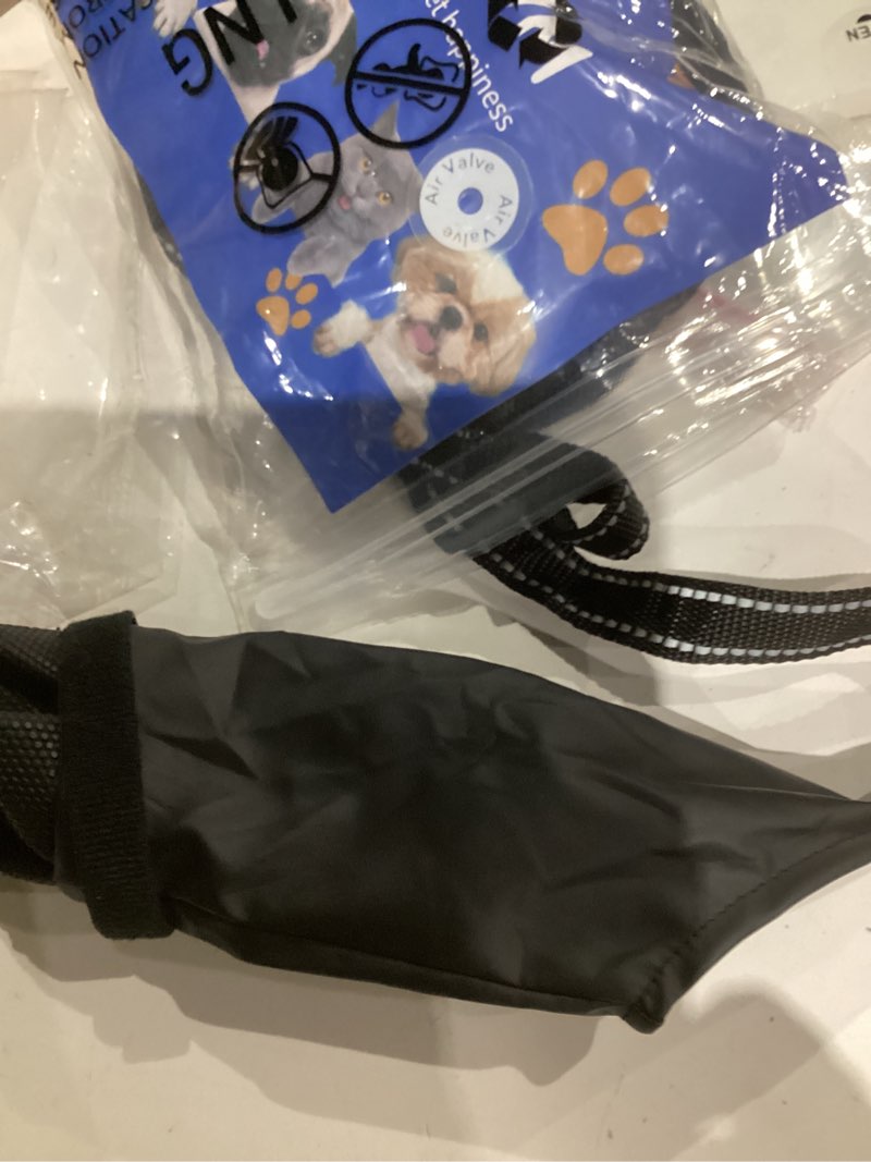 Condition photo showing Good Condition for waterproof dog boots for small/medium dogs -dog paw protectors dog suspender boots anti-slip pet shoes for outdoor walking, reflective stay-on,dirt-proof comfortable booties (black, new-m) black new-m