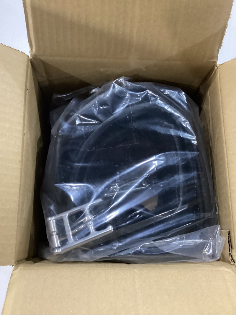 Condition photo showing New/Like New for t teke anatomic anti-chafe horse girth - contoured pressure relief english girth with dual-side heavy-duty elastic, breathable padded pvc waffle texture, stainless steel solid-roller buckles & d-ring 56" black