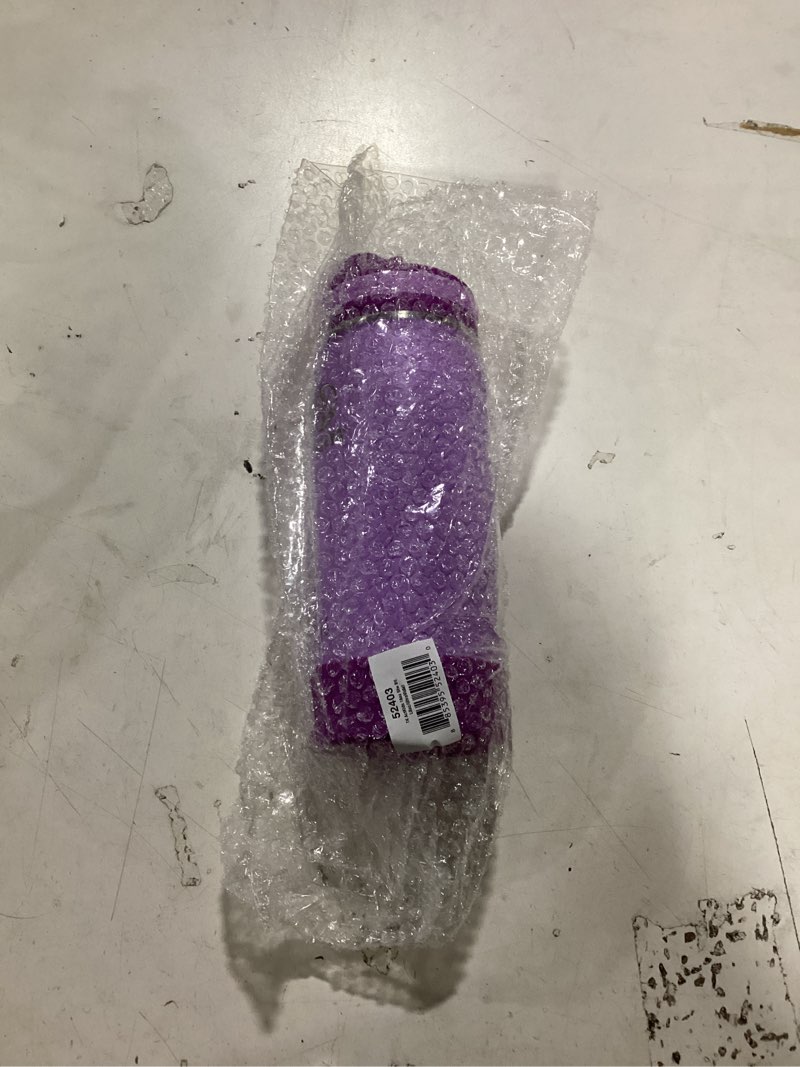 Condition photo showing As Is for Takeya Actives Kids Water Bottle 16 oz Stainless Steel Double Wall Insulation BPA-Free Leakproof Straw Lid Easy Carry Handle Reusable Ideal for Boys and Girls, School, Sports - Lilac / Ultra Violet 16 Ounces Lilac/Ultra Violet