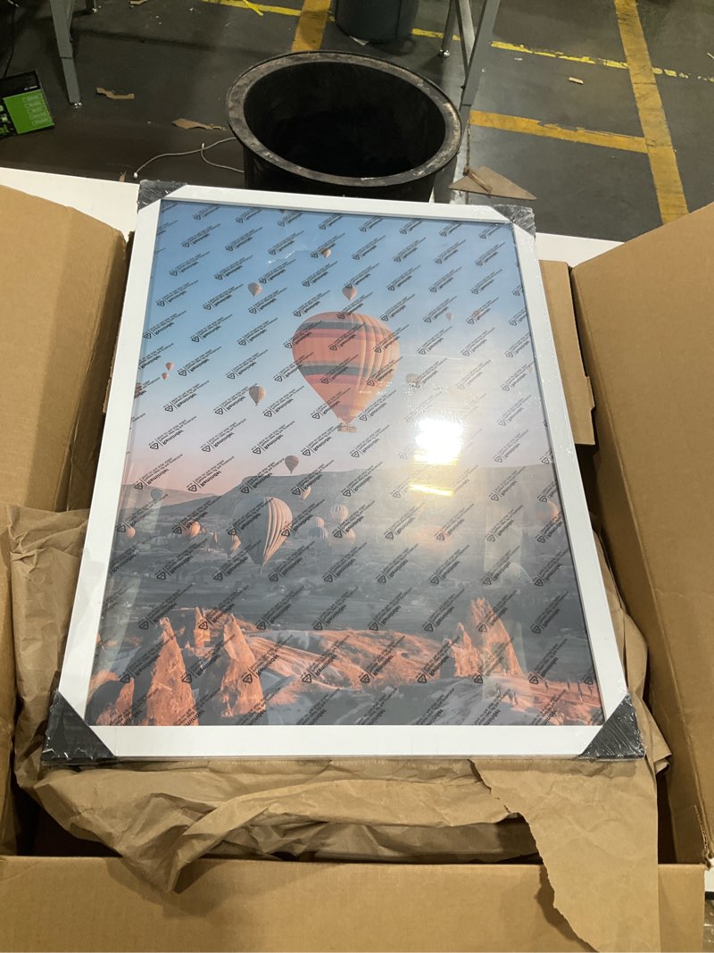 Condition photo showing Good Condition for jcjmy 15x21.25 puzzles frame white, wall hanging 15 x 21.25 picture frame for 15 by 21.25 poster photo canvas picture puzzles with shatter resistant plexiglass, white white 15x21.25 inch