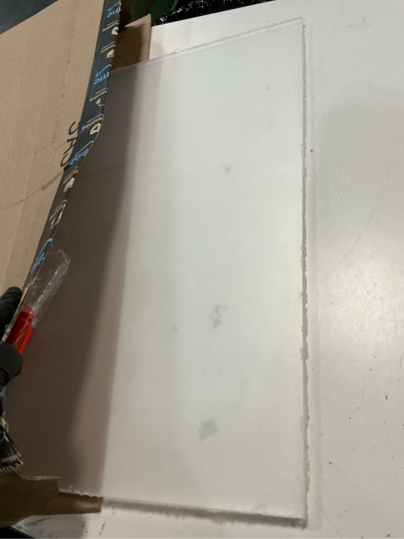 Condition photo showing Good Condition for calpalmy (2-pack) 18x24 inch clear acrylic sheet - 1/4 inch thick acrylic plexiglass panel for laser cutting, diy crafts, signage, and engraving projects 18x24", 1/4" thick clear (laser cut) 2