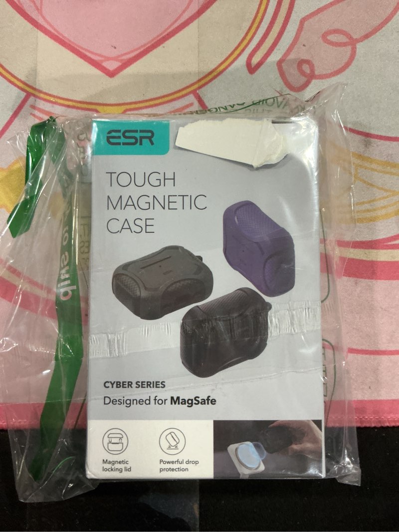 Condition photo showing As Is for ESR for AirPods Pro 3 Case (2025), Compatible with Airpods Pro 3rd Generation Case (USB-C Cable), Magnetic Lid, MagSafe Ready, Powerful Drop Protection, Cyber Series, Black Black AirPods Pro 3 Case