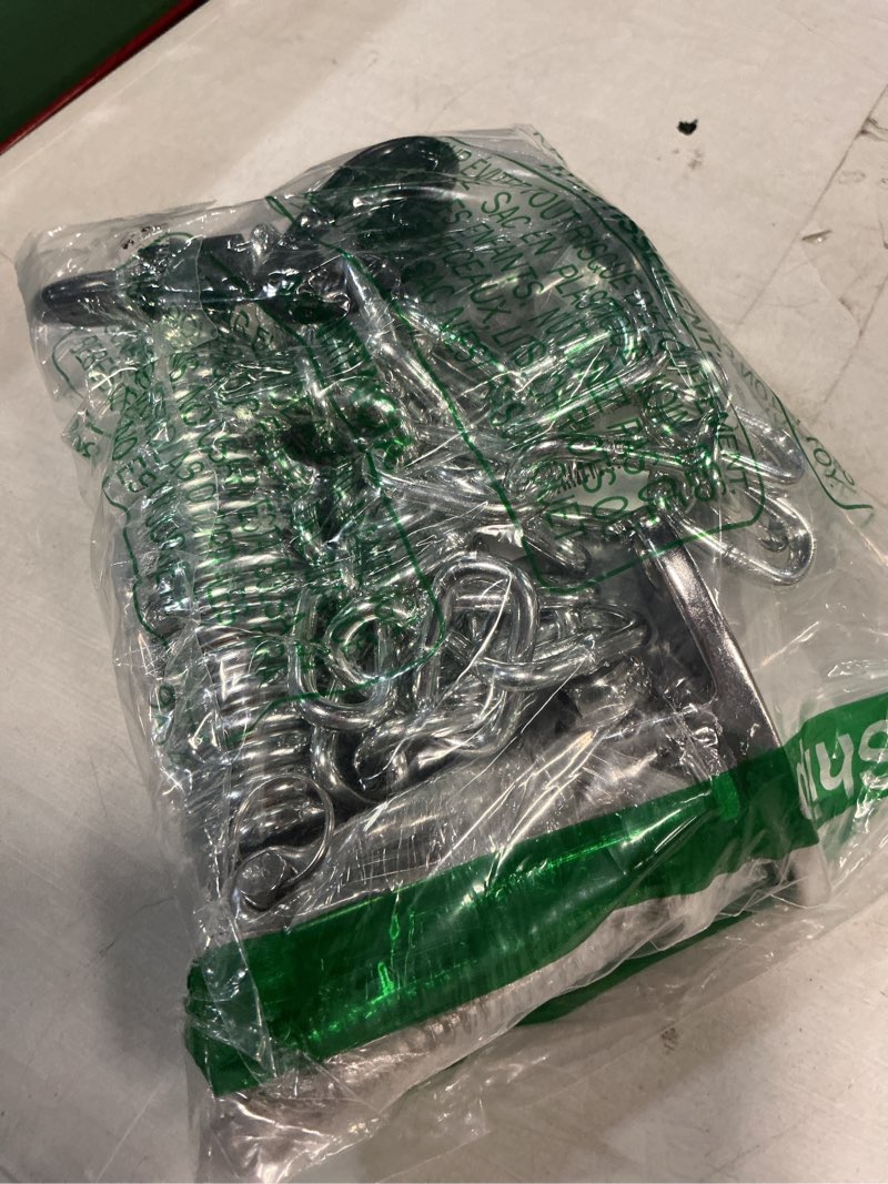 Condition photo showing Good Condition for seleware hammock chair hanging kit, stainless steel bearing swing hanger with heavy duty spring and chain, ceiling mount for hanging indoor outdoor swing, hammock chair, heavy punching bags bearing swing hanger with chain & conical spring