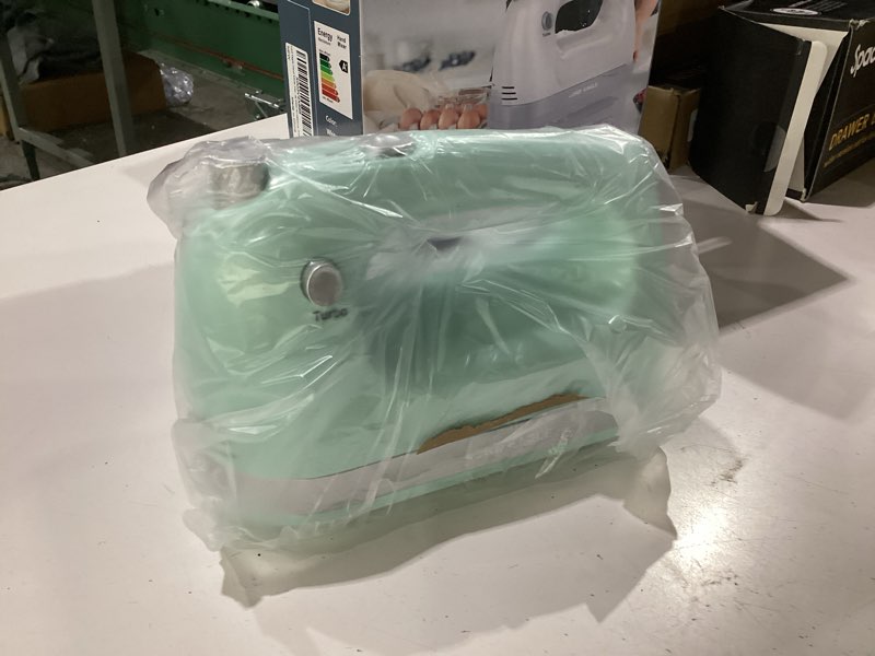 Condition photo showing New/Like New for lord eagle hand mixer electric handheld 400w, 5-speed lightweight kitchen mixer with storage case, 5 stainless steel attachments for baking cake egg cream food beater, turbo+eject button, green green with case