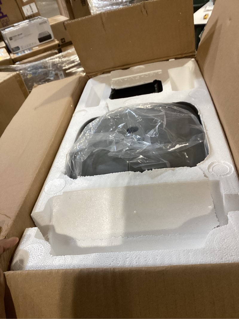 Condition photo showing Good Condition for glahoden retractable garden hose reel 1/2 in x 100 ft, 2025 upgraded dual ratchet lock uv & freeze protection brass seal slow retraction anti-tangle hose 180°swivel reinforced scaffold wall mount 1/2" 100ft dark gray