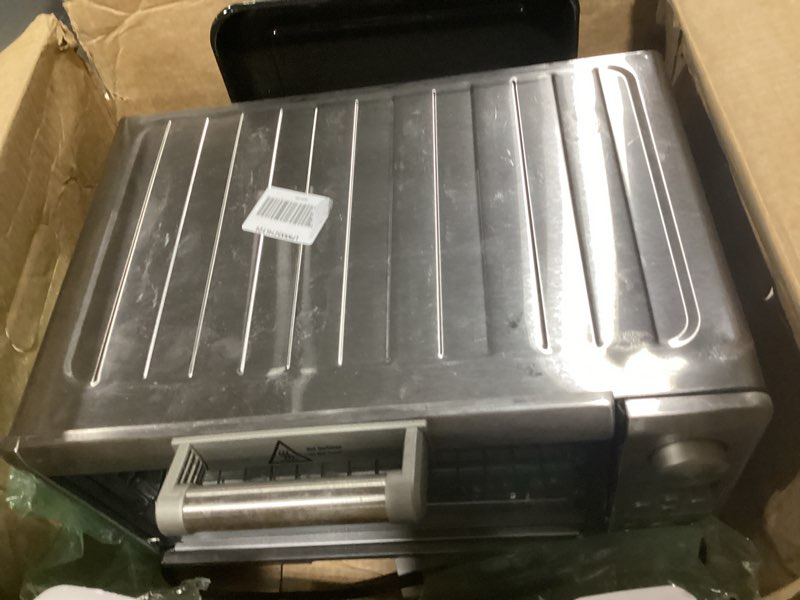 Condition photo showing As Is for Breville BOV450XL Mini Smart Countertop Oven and Toaster Oven, Small, Brushed Stainless Steel