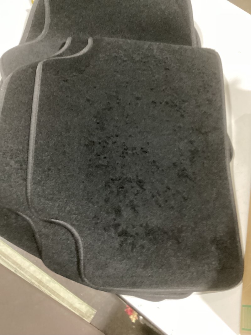 Condition photo showing Good Condition for (similar to the) fh group car floor mats - carpet floor mats for cars, universal fit automotive floor mats, all purpose car floor mats, carpet protector mat for most sedan, suv, truck floor mats black