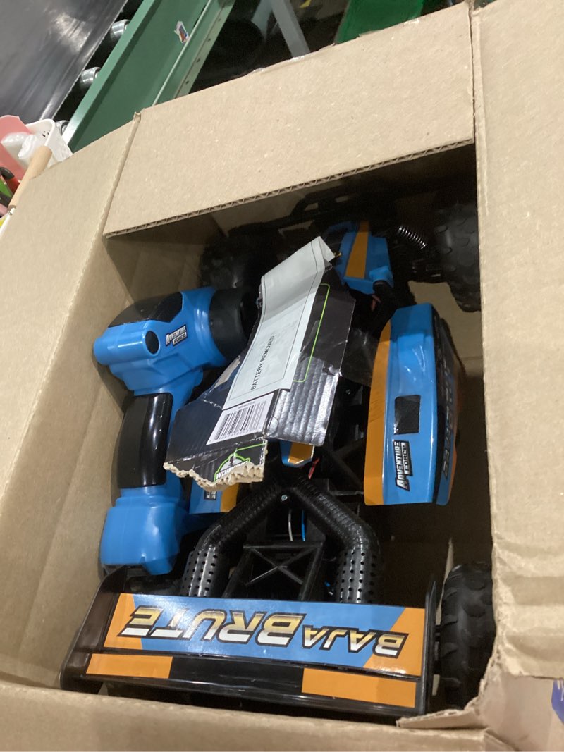 Condition photo showing As Is for adventure force (1:8) baja brute remote control ice blue buggy, wr5-88g21u-bl