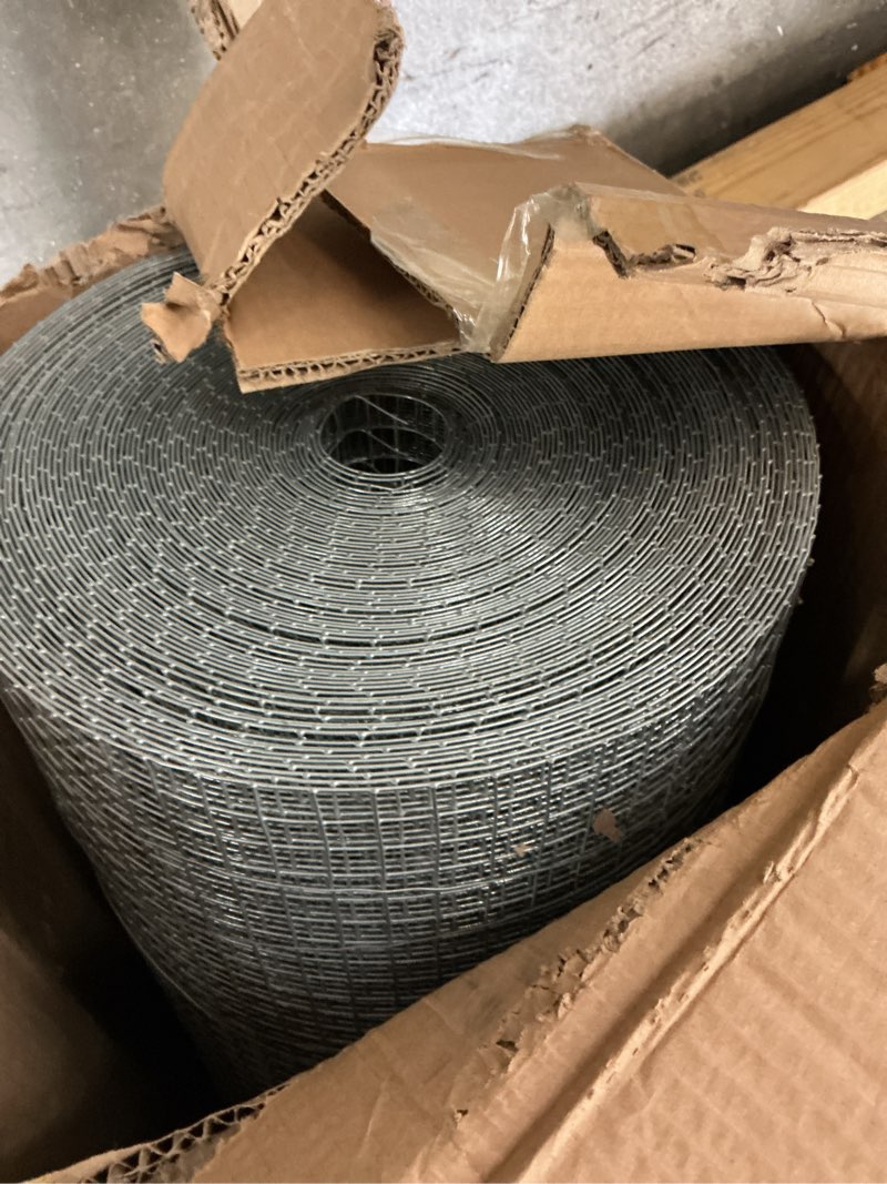 Condition photo showing Good Condition for LuckIn Hardware Cloth 1/2 Inch 48 x 100ft, 19 Gauge Chicken Wire Fencing, Chicken Wire Mesh, Hot Dip Galvanized After Welded Mesh Wire, Square Chicken Fence Wire Fence Rolls, Rabbit Wire, Snake Fence