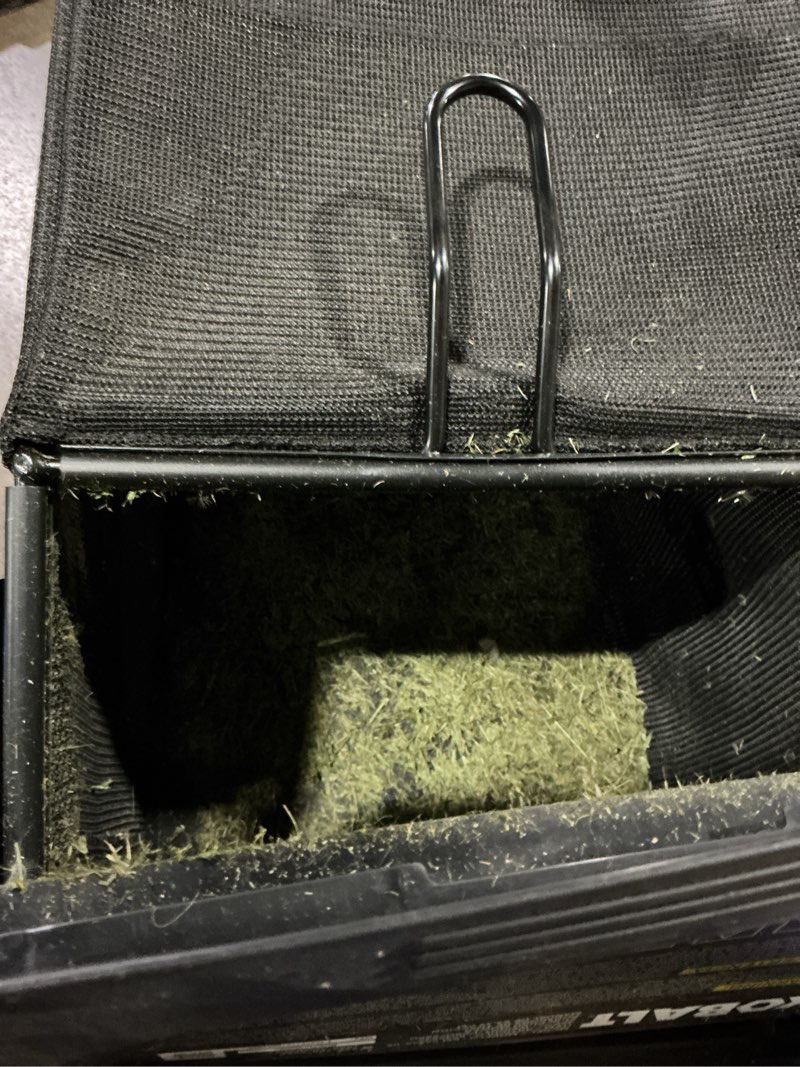 Condition photo showing As Is for kobalt 48v max lawn mower