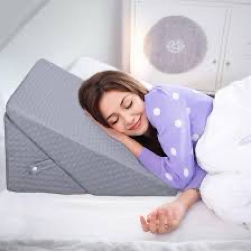 COOLBEBE Bed Wedge Pillow for Sleeping, Air Layer Adjustable Wedge Pillow for Snoring and After Surg