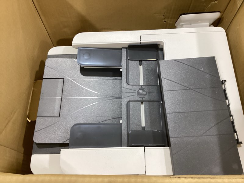Condition photo showing As Is for hp laserjet pro mfp 4101fdw wireless black & white all-in-one laser printer, scanner, copier, fax, best-for-office (2z619f) new version: laserjet pro 4101fdw