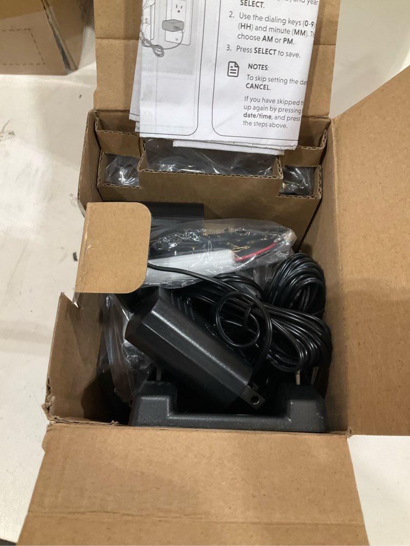 Condition photo showing Good Condition for vtech vg232-2 cordless phone with answering machine - 2 handsets, large backlit display, big buttons, full-duplex speakerphone, caller id, 14-min digital answering system, easy setup - silver/black caller id/answering system 2 handsets