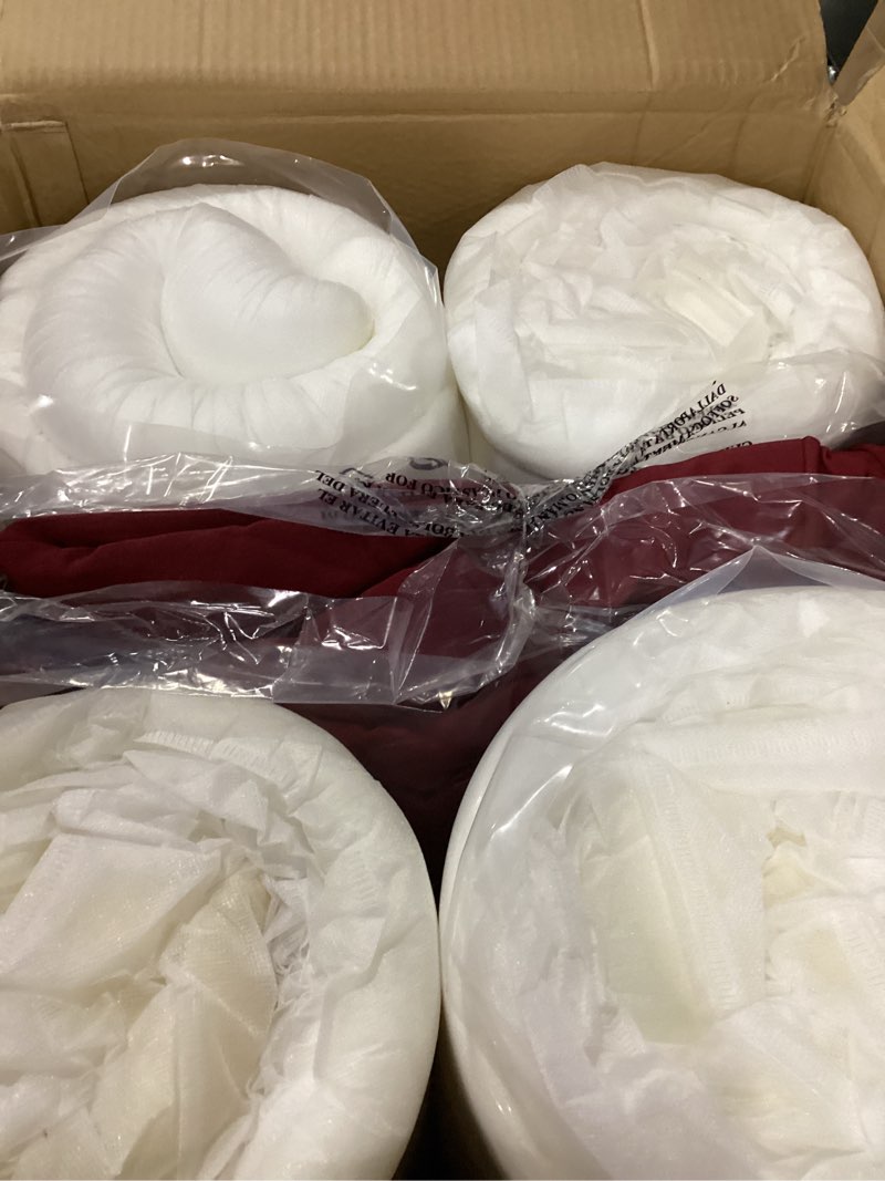 Condition photo showing New/Like New for 80x26x4in lounge cushions for outdoor furniture,outdoor lounge chair cushions set of 2, pool chaise cushions for patio lawn, wine red, cl-80 wine red 80"x26"x4"-2pc