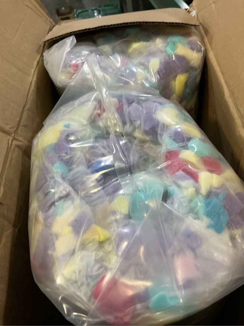 Condition photo showing New/Like New for bbgdipg 10 lbs shredded memory foam filling, random color bean bag chair filler, comfortable and soft beanbag filling suitable for various pillows/punching bag/couch cushions/pouf/dog bed (10, pounds)