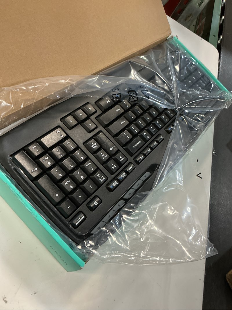 Condition photo showing Good Condition for logitech mk335 quiet wireless keyboard and mouse combo - black/silver keyboard and mouse combo wireless, ambidextrous
