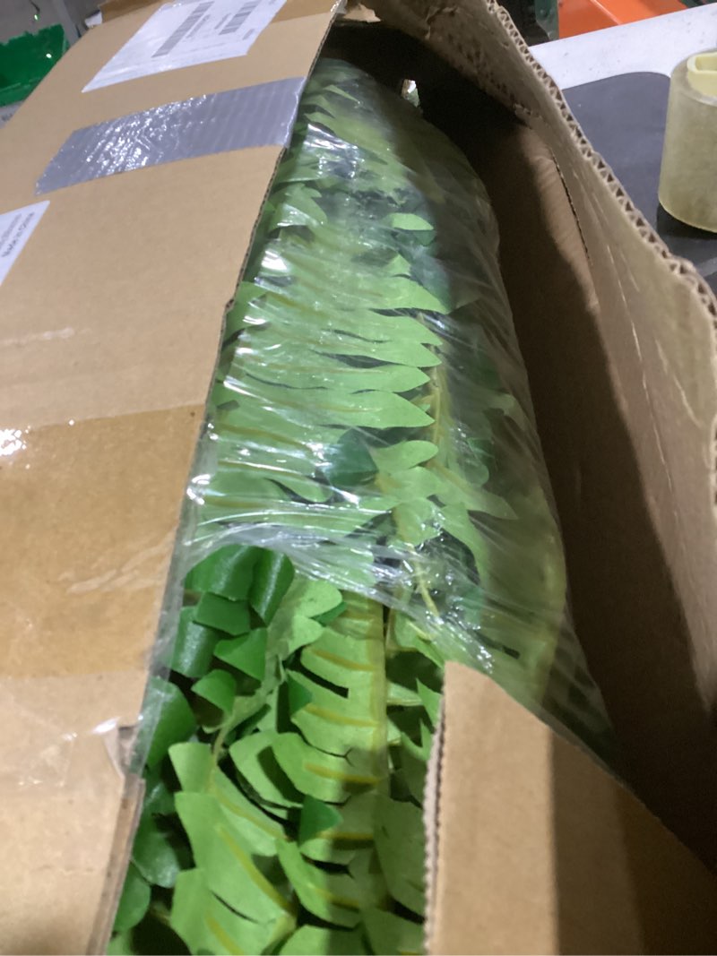 Condition photo showing Good Condition for single silky artificial boston fern bush, 49inch large artificial ferns for outdoors, large faux ferns artificial plants,suitable for decorating office, living room faux greenery,95branches