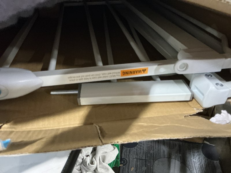 Condition photo showing Good Condition for carlson pet products 31"h extra-wide walk through metal dog pet gate, with additional small door, white