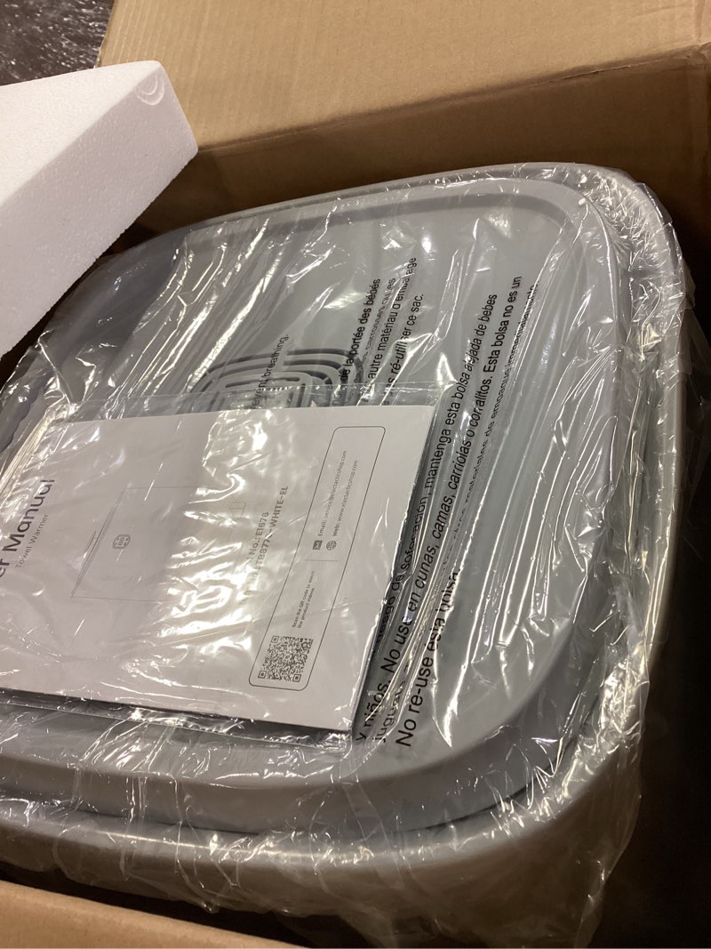 Condition photo showing Good Condition for 25L Towel Warmer,Large Towel Warmers for Bathroom,Hot Towel Warmers Bucket with 2 Heating Modes,Auto Shut-Off,LCD Screen,Fits 2 Blankets,Bathrobes, Luxury White