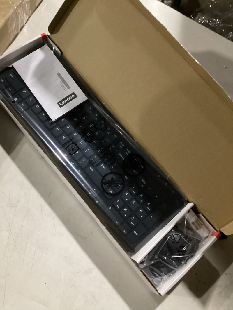 Condition photo showing New/Like New for Lenovo 300 Wireless Combo Keyboard and Mouse, 2.4 GHz Nano USB-A Receiver, Batteries Included 300 Wireless Keyboard + Mouse