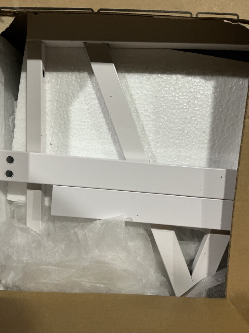 Condition photo showing Good Condition for Avenco 14 Inch Queen Bed Frame with Headboard, White Metal Platform Bed Frame, Queen Size Bed Frame No Box Spring Needed, Easy Assembly, Heavy Duty Slats Support 14 Inch Queen White