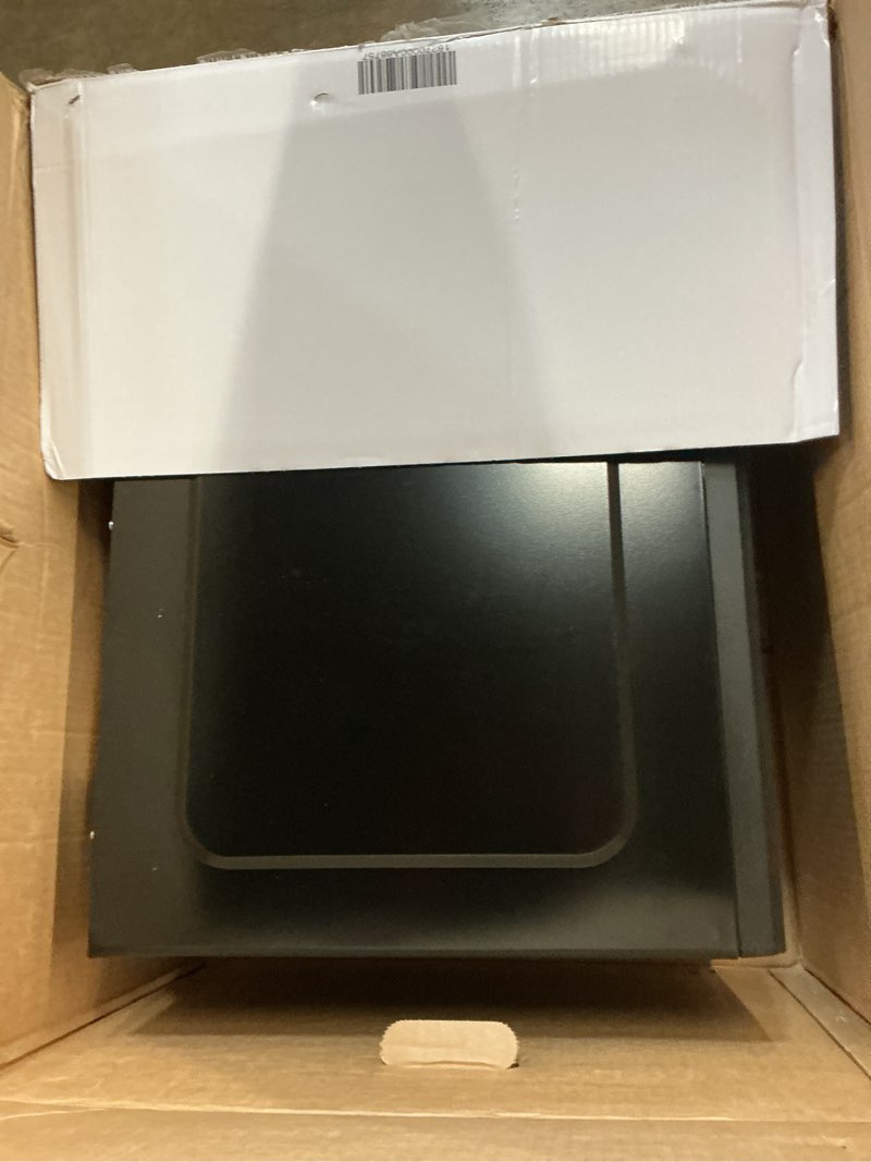 Condition photo showing As Is for mainstays 2.2 cu ft microwave ovens in black color