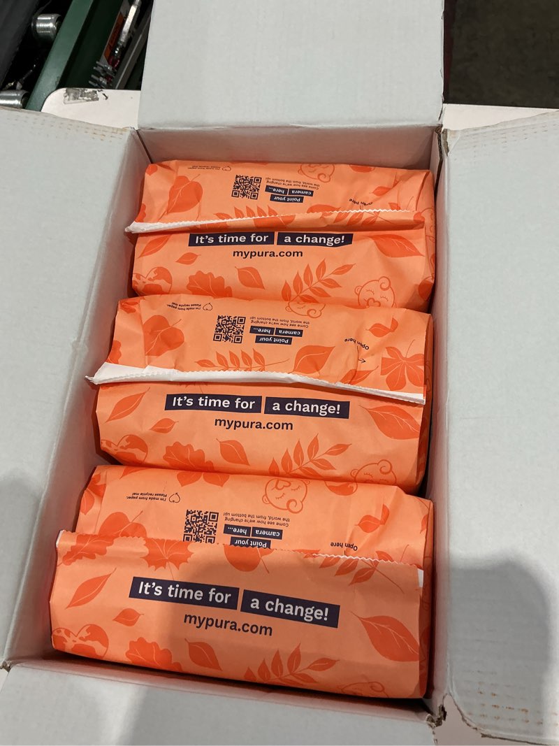 Condition photo showing New/Like New for pura size 4 eco-friendly diapers (18-31lbs) tcf hypoallergenic, soft organic cotton, sustainable, up to 12 hours leak protection, allergy uk, recyclable packaging, 3 packs of 22 (66 diapers) size 4 66
