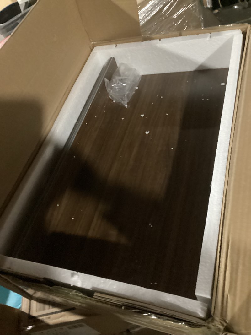 Condition photo showing New/Like New for Hoolerry 5 Pcs Wire Shelf Covers Foamed PVC Wire Rack Covers for Removable Closet (Not Wood) Pantry Shelves for Cabinet Bathroom Kitchen Shelving Decoration(Dark Wood Color,34x16 Inch) 34x16 Inch Dark Wood Color