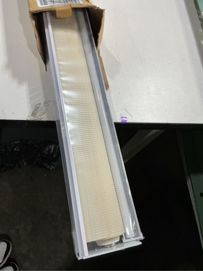 Condition photo showing Good Condition for cordless zebra blinds window blind zebra shade blinds for windows roller sheer shades privacy light filtering shades for home kitchen bathroom (width 39'' x height 72'' cream) 39"w x 72"h cordless cream