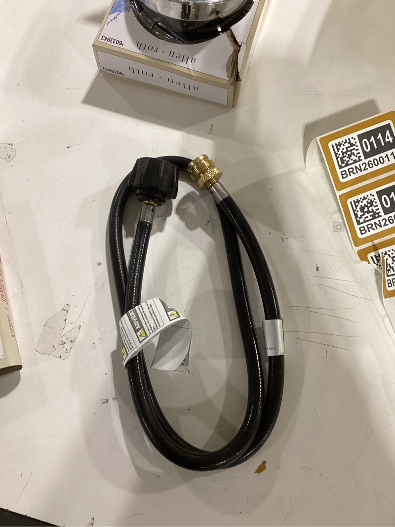 Condition photo showing Good Condition for Master Forge 3/8-in PVC/Zinc 1-lb to 20-lb LP hose and adapter