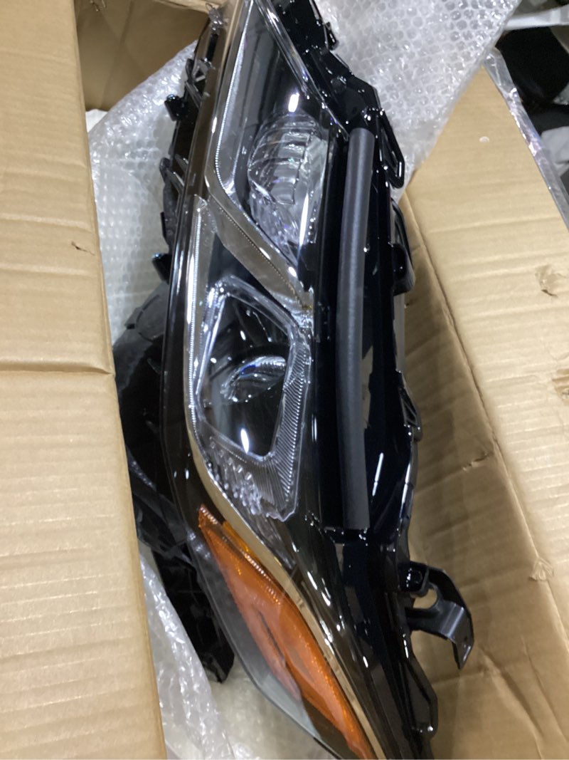 Condition photo showing As Is for headlight fit for 2021 2022 2023 toyota camry headlight assembly head lamp?left driver? lh 81150-06c20 cm21a01l low