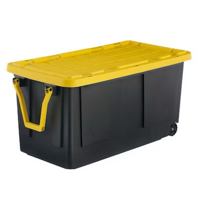 project source commander x-large 75 -gallons ( 300 -quarts ) black and yellow heavy duty rolling