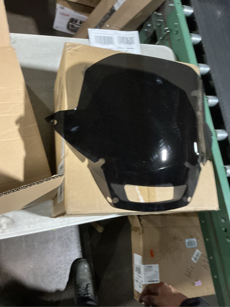 Condition photo showing Good Condition for HDBUBALUS Motorcycle Windshield Windscreen Wind Deflector Fit for Harley Low Rider ST FXRST 2022-2024 Softail Low Rider EL Diablo FXLRST 2022 (Black)