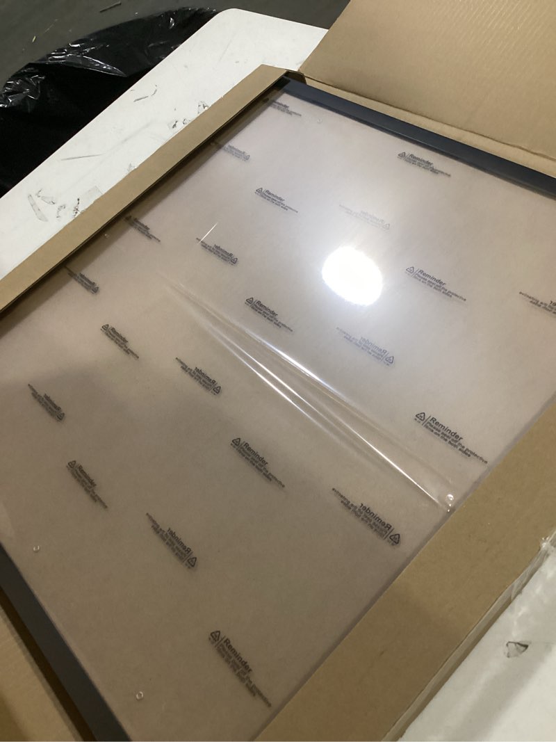 Condition photo showing Good Condition for 20x20 picture frame set of 2, black square photo frames high transparent wall gallery desktop horizontal vertical for canvas collage photo poster certificate 20 x 20 inches black 20x20