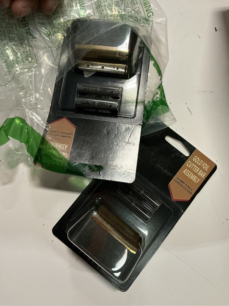 Condition photo showing Good Condition for black razor blades 5 star series for wahl foil shaver replacement head model 7031-100, 7043-100, foil & cutter bar assembly compatible with wahl finale replacement foil, head shavers for men 2 pack, black