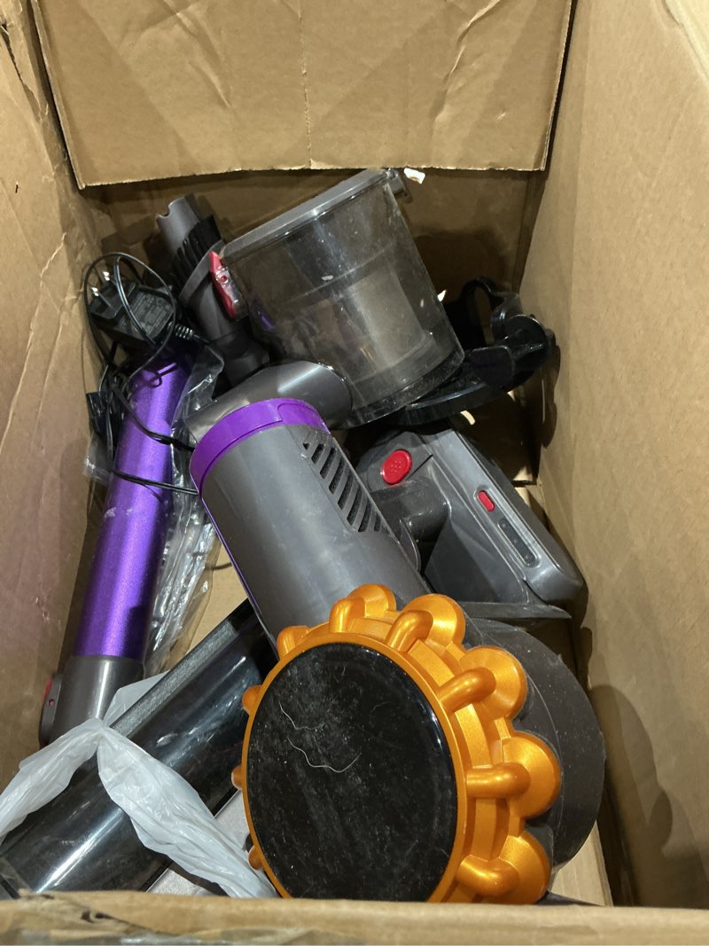 Condition photo showing As Is for dyson v15 detect vacuum, one color (renewed)
