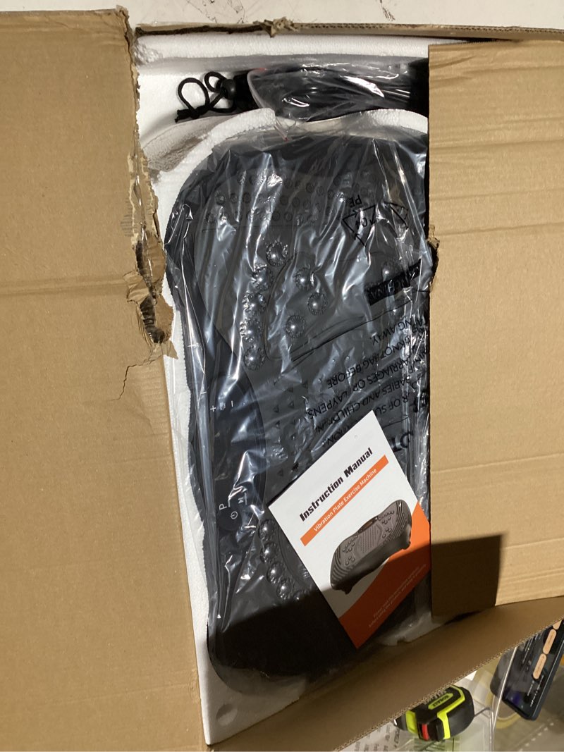 Condition photo showing Good Condition for Vibration Plate Exercise Machine, 130 Levels Full Body Workout Vibrating Plate for Lymphatic Drainage Weight Loss, 450 Lbs Capacity Shake Fitness Platform with Resistance Bands Bluetooth for Women Men