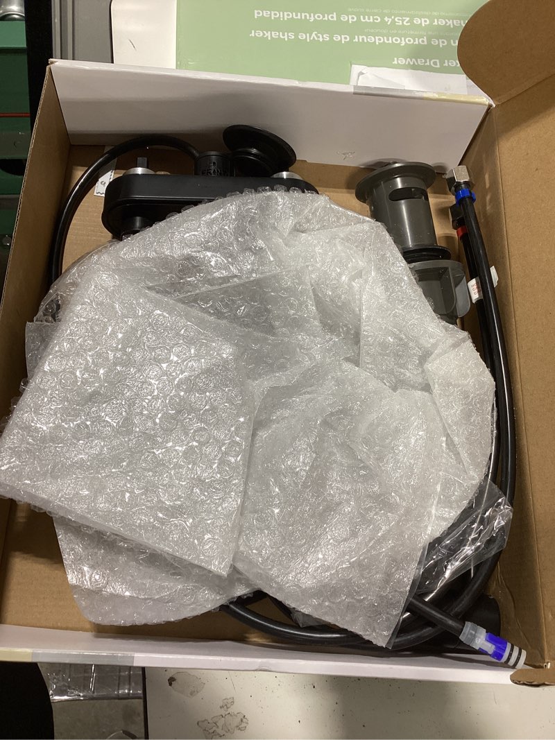 Condition photo showing Good Condition for allen + roth dunmore matte black 4-in centerset 2-handle watersense high-arc residential handle
