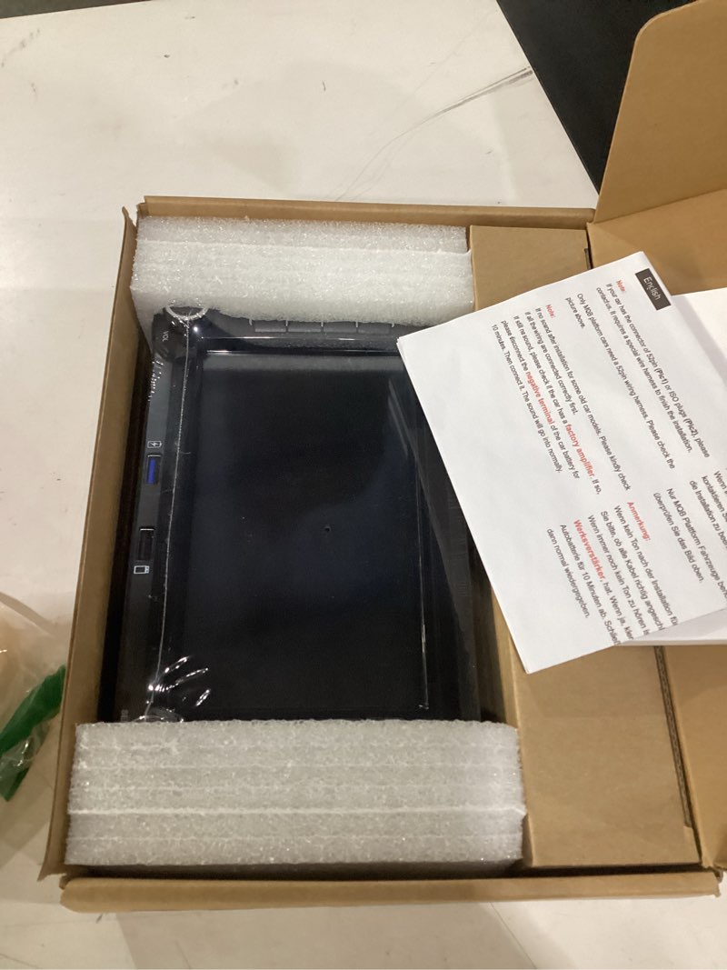 Condition photo showing New/Like New for double din car stereo compatible with wireless carplay android auto with bluetooth/fm/am radio/usb/high power car radio for vw golf 5 6 passat jetta caddy eos t5 tiguan touran cc polo vw series
