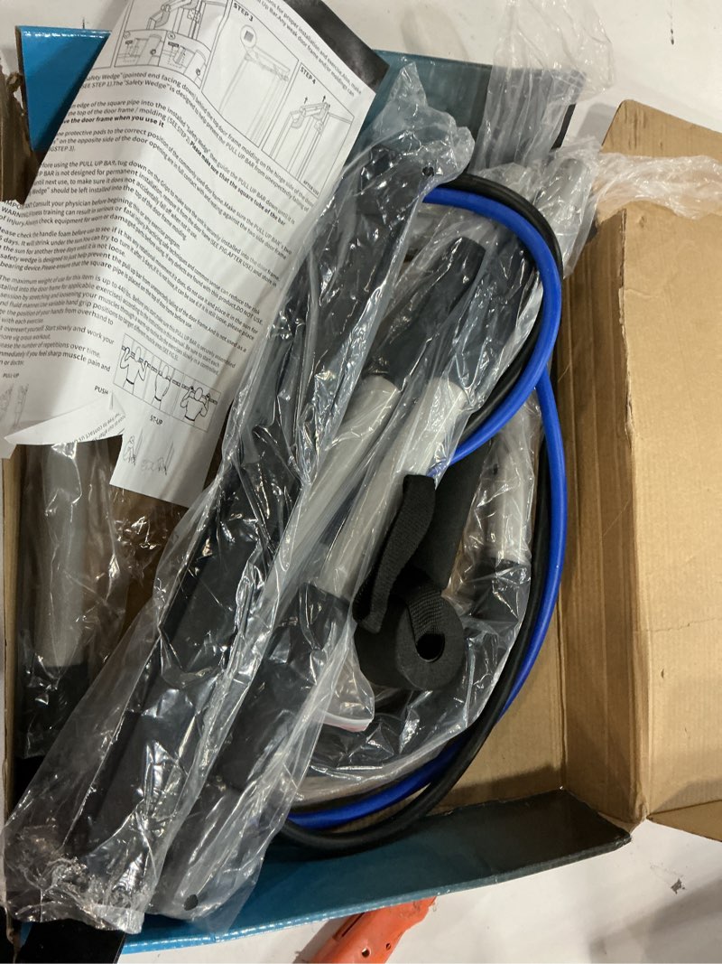 Condition photo showing New/Like New for Ally Peaks Pull Up Bar for Doorway | Thickened Steel Max Limit 440 lbs Upper Body Fitness Workout Bar| Multi-Grip Strength for Doorway | Indoor Chin-Up Bar Fitness Trainer for Home Gym Portable silver1
